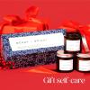 imageUnboxMe 3Piece Holiday Scented Candle Set  HandPoured Soy Wax with Essential Oils Glass Candle Set with Gift Box Use for Home Stocking Stuffer Secret Santa ampamp More Christmas Candle Gift SetsMerry  Bright Set