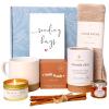 imageUnboxme Thank You Gift Basket For Women Show Your Appreciation with the Warm  Cozy Care Spa Box A Thoughtful Self Care Gift for Clients Coworkers Friends and EmployeesSending Hugs Card