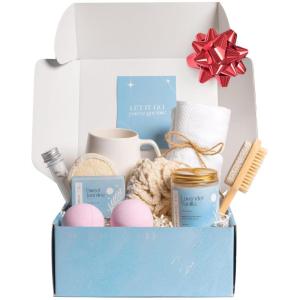 imageUnboxme Gifts Set For Women  Self Care Assortment Gift Box  Relaxation Gift Collection Box For Self Care  Ideal Gift With Mug Candle Bath Bombs ampamp Bar SoapBreathe In  Gift Set Blue