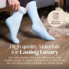 imageUnboxme Gifts Warm ampamp Cozy UltraLuxe Cloud Sock for Women ampamp Men  Super Soft Luxurious Fabric Sleep SocksBlue