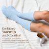 imageUnboxme Gifts Warm ampamp Cozy UltraLuxe Cloud Sock for Women ampamp Men  Super Soft Luxurious Fabric Sleep SocksBlue