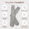 imageUnboxme Gifts Warm ampamp Cozy UltraLuxe Cloud Sock for Women ampamp Men  Super Soft Luxurious Fabric Sleep SocksMens Heather Charcoal