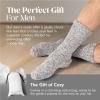 imageUnboxme Gifts Warm ampamp Cozy UltraLuxe Cloud Sock for Women ampamp Men  Super Soft Luxurious Fabric Sleep SocksMens Heather Charcoal