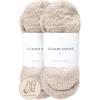 imageUnboxme Gifts Warm ampamp Cozy UltraLuxe Cloud Sock for Women ampamp Men  Super Soft Luxurious Fabric Sleep SocksNon Slip Stone