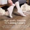 imageUnboxme Gifts Warm ampamp Cozy UltraLuxe Cloud Sock for Women ampamp Men  Super Soft Luxurious Fabric Sleep SocksNon Slip Stone