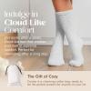 imageUnboxme Gifts Warm ampamp Cozy UltraLuxe Cloud Sock for Women ampamp Men  Super Soft Luxurious Fabric Sleep SocksSnow White