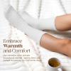 imageUnboxme Gifts Warm ampamp Cozy UltraLuxe Cloud Sock for Women ampamp Men  Super Soft Luxurious Fabric Sleep SocksSnow White