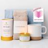 imageUnboxme Luxe Self Care Gift Box for Women  Premium Care Package with Hugs Card  Soothing Spa Basket for Relaxation and WellnessHappy Birthday Greeting Card