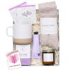 imagequotUnboxme Lavender Spa Gift Basket For Women  Relaxation Gifts I Self Care Package with Lavender Scented Candle Wine Tumbler Bath Bomb Soap Socks Hand Cream ampamp Bonus Card  Sympathy GiftquotHappy Birthday Greeting Card