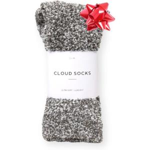 imageUnboxme Gifts Warm ampamp Cozy UltraLuxe Cloud Sock for Women ampamp Men  Super Soft Luxurious Fabric Sleep SocksMens Heather Charcoal