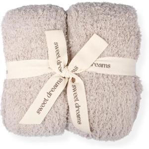 imageUnboxme Sweet Dreams Cloud Wrap  Ultra Soft ampamp Cozy StoneColored Throw Blanket 54quot x 72quot Warm Couch Blanket